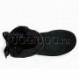 Угги мини с лентой черные UGG Customizable Bailey Bow Mini Black