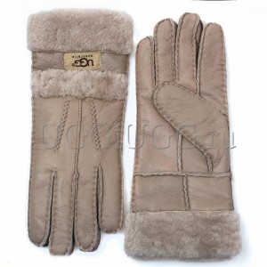 Кожаные перчатки UGG Gloves Tenney Grey серые