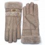 Серые кожаные перчатки UGG Gloves Tenney Grey