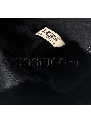 Кожаные перчатки UGG Gloves Tenney Black Черные