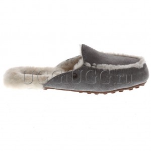 Женские лоферы угги серые UGG Lane Slip-on Loafer Grey