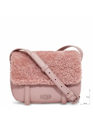 Розовая сумка UGG Bia Mini School Bag Leather Dusk
