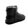 Угги мини черные кожаные UGG Classic Mini Leather Black
