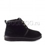 Мужские черные угги ботинки UGG Men Mini Neumel Black