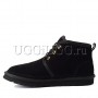 Мужские черные угги ботинки UGG Men Mini Neumel Black