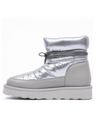 Серебристые дутики UGG Classic Mini Blow Silver