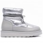 Серебряные глянцевые дутики UGG Classic Mini Blow Silver