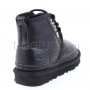 Ботинки угги для мальчика черные обливные UGG Kids Neumel II Boot Metallic Black