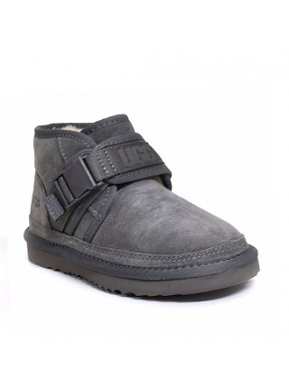 Детские ботинки серые UGG Kids Neumel Snapback Grey