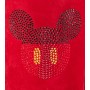 Красные угги с принтом сзади UGG Classic Short Mickey Crystal Red