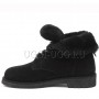 Женские угги ботинки черные UGG Quincy Boot Black