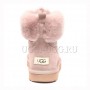 Женские ботинки угги на шнуровке розовые UGG Liana Boot Dusk