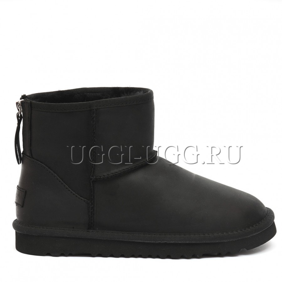 UGG One Zip Mini Boot Mens Black 