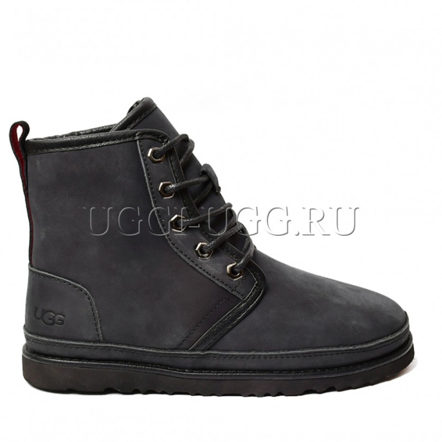Мужские ботинки угги черные UGG Mens Harkley Waterproof Boot Black – купитьв Москве, цена 7890 руб.