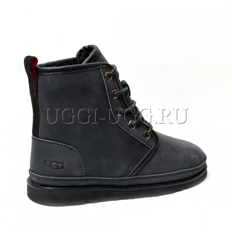Мужские ботинки угги черные UGG Mens Harkley Waterproof Boot Black – купитьв Москве, цена 7890 руб.