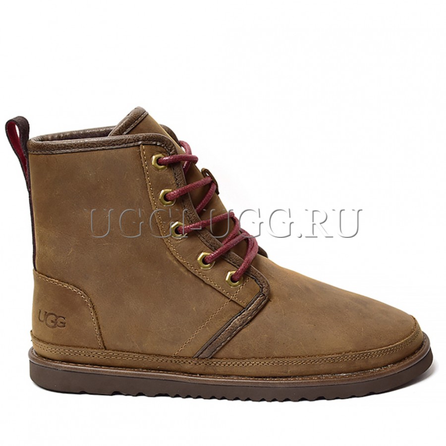 Мужские ботинки угги каштановые UGG Mens Harkley Waterproof Boot Grizzly –купить в Москве, цена 9490 руб.