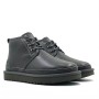 Женские угги ботинки кожаные серого цвета UGG Neumel Boot Leather Grey