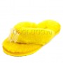 Тапочки угги шлепанцы желтые UGG Fluff Flip Flop Yellow