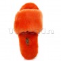 Тапочки угги открытые оранжевые UGG Fluff Slide Orange
