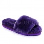 Тапочки угги открытые фиолетовые UGG Fluff Slide Violet