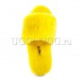 Тапочки угги желтые открытые UGG Fluff Slide Yellow