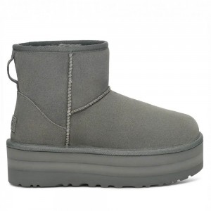 Угги на платформе UGG Classic Mini Platform Rainstorm