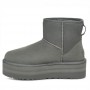 Серые угги на платформе UGG Classic Mini Platform Rainstorm