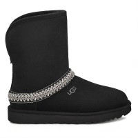 UGG Classic Short Crescent Black