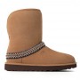 Каштановые сапоги UGG Classic Short Crescent Chestnut