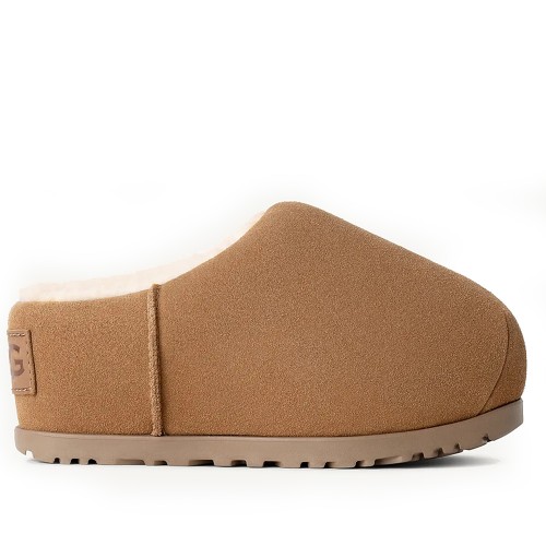 Каштановые тапочки на платформе UGG Pumped Slide Chestnut