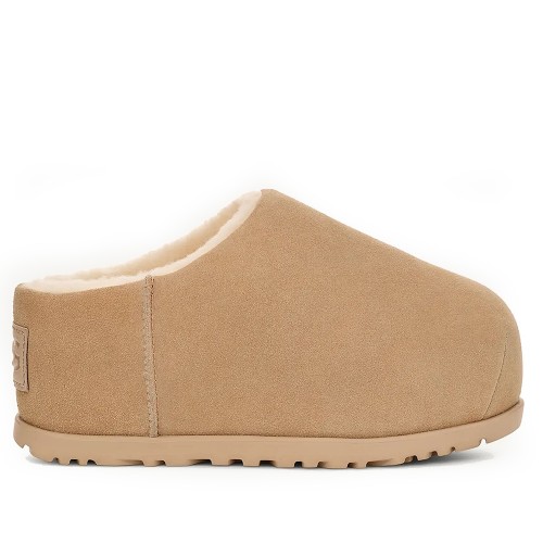 Песочные тапочки на платформе UGG Pumped Slide Mustard Seed