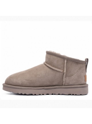 Дымчатые угги ультра мини UGG Classic Ultra Mini Smoke