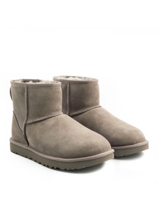 Женские угги мини дымчатые непромокаемые UGG Classic II Mini Smoke