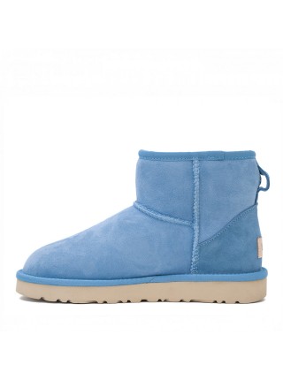 Женские мини угги голубые UGG Classic Mini II Fresh Air