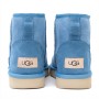 Женские голубые мини угги UGG Classic Mini II Fresh Air