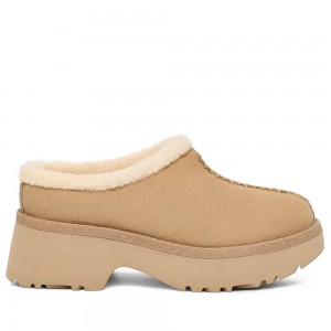 UGG New Heights Cozy Clog Mustard Seed