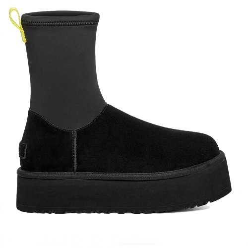 Черные ботинки на платформе UGG Classic Dipper Black