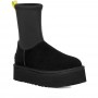 Черные ботинки на платформе UGG Classic Dipper Black