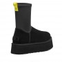 Черные ботинки на платформе UGG Classic Dipper Black