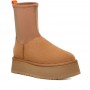 Высокие ботинки на платформе UGG Classic Dipper Chestnut