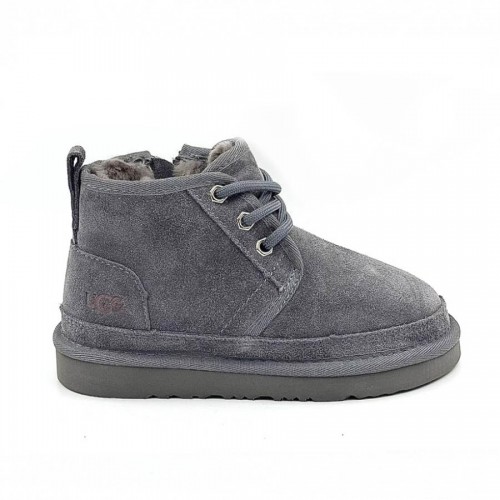 Ботинки угги для мальчика серые на шнуровке UGG Kids Neumel II Boot Grey