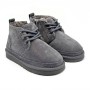 Ботинки угги для мальчика серые на шнуровке UGG Kids Neumel II Boot Grey