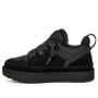 Мужские черные кроссовки с мехом UGG Men Lowmel Sneaker Black