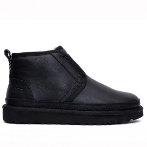 Женские ботинки черные кожаные UGG Neumel Flex Leather Black