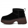 Каштановые ботильоны UGG Classic Ultra Mini New Heights Black