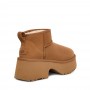 Каштановые ботильоны UGG Classic Ultra Mini New Heights Chestnut