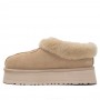 Свето-коричневые слипоны на платформе UGG Platform Slipper Camel