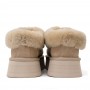 Свето-коричневые слипоны на платформе UGG Platform Slipper Camel