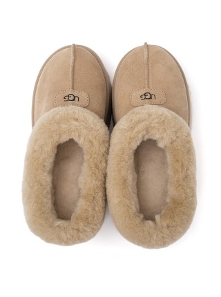 Слипоны на платформе светло-коричневые UGG Platform Slipper Camel