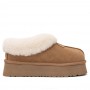 Каштановые слипоны на платформе UGG Platform Slipper Chestnut